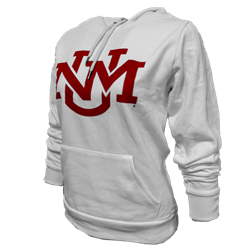 Women's League Hood UNM Interlocking White