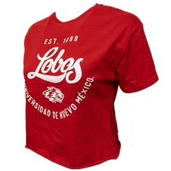 Women's League Crop Top Universidad De Nuevo Mexico Red
