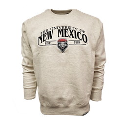 Unisex CI Sport Crew The University Of New Mexico Oatmeal