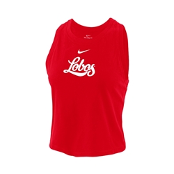 Women's Nike Crop Tank Lobos Red