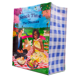 BLQ HANDY TOTE SNACK TIME WITH THE OBAMAS