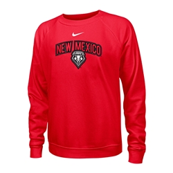Women's Nike Crew New Mexico Lobos Shield Red
