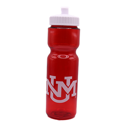 Neil Water Bottle UNM Interlocking Red