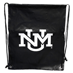 Nell Drawstring Bag UNM Interlocking Black