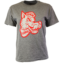 Youth's MV SPort T-Shirt Old School Lobo Logo Graphite