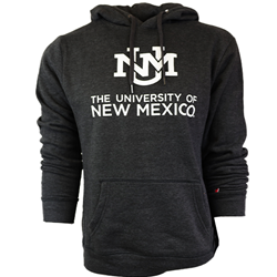 Men's League Hoodie UNM Interlocking The University Of New Mexico Heather Onyx
