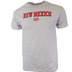 Unisex League T-Shirt New Mexico UNM Interlocking Silver