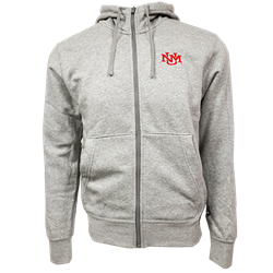 Men's Nike Zip Hoodie UNM Interlocking Dark Grey Heather