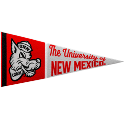 Sew Pennant 4x9 Old School Lobo Black/Red/Gray/White