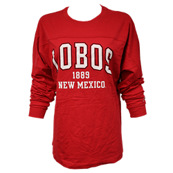 Women's League Long Sleeve T-Shirt New Mexico Lobos 1889 Vintage Red