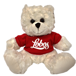 Plush Bear Lobos Red Shirt Cream