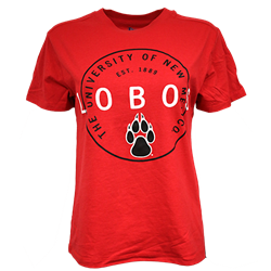 Women's Champion T-Shirt The University Of New Mexico Lobos Red