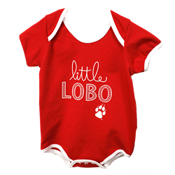 Infant Diaper Shirt Little Lobo Red
