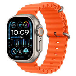 Apple Watch Ultra 2 49mm Titanium Orange Band