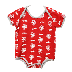 Infant Diaper Shirt UNM Lobos Shield Red