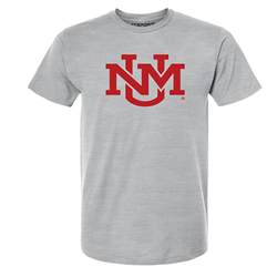 Women's CI Sport T-Shirt UNM Interlocking Heather Grey