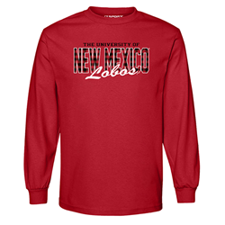 Unisex CI Sport Long Sleeve T-Shirt The University Of New Mexico Lobos Red