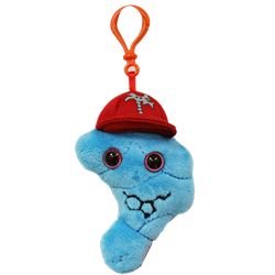 Giant Microbe Keychain Serotonin