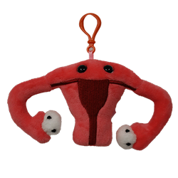 Giant Microbe Keychain Uterus