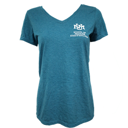 Women's District V-neck School of Medicine Dental Hygiene Turquoise