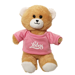 Plush Bear Hey Lobos Pink