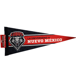 Sew Pennant 12x30 La Universidad De Nuevo Mexico Black