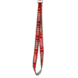 Neil Lanyard Glitter Elite Mark Lobos Red/Metallic Silver