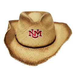 Logofit Cowboy Hat UNM Interlocking Wrangler Distressed