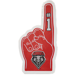 Car Magnet 3" Foam Finger Red