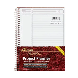 Tops Project Planner Gold Fibre Asst 9.5x7.25