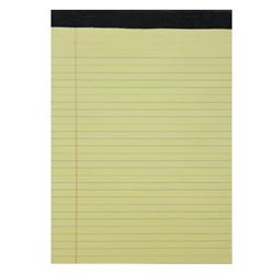 Roa Legal Pad Canary Yellow College 50ct 8.5x11.75