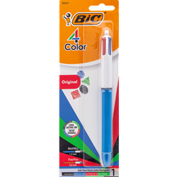 Bic Pen 4 Color Pen Carded Medium