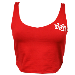 Women's ZooZatz V Neck Tank Top UNM Red