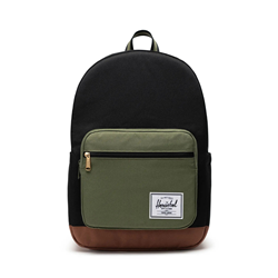 Herschel Pop Quiz Backpack 25L Black/Four Leaf CLVR/SDDLE BRN