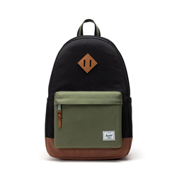 Herschel Heritage Backpack 24L Black/Four Leaf CLVR/SDDLE BRN