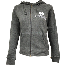 Women's MV Sport Fleece UNM interlocking Charcoal