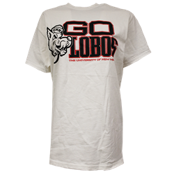 Women's MV Sport T-Shirt Classic Vintage Louie Go Lobos White