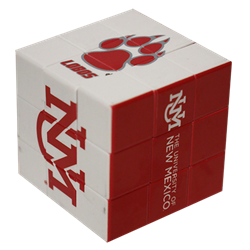 Keychain Puzzle Cube Red/White