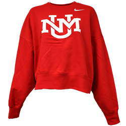 Women's Nike Crew UNM Interlocking Red