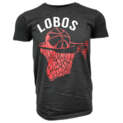 Unisex CI Sport T-Shirt Gold Basketball Lobos Charcoal Heather