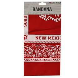 Neil Enterprises Bandana New Mexico Lobos Red 22x22"