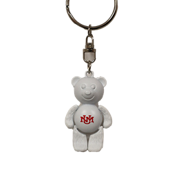 Neil Beary Cute Keytag UNM Interlocking White