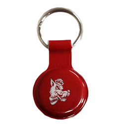 Silicone AirTag Holder Keychain Lobo Louie Red