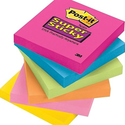 3M Post-It 3x3 SS Assorted Pastel 90sh