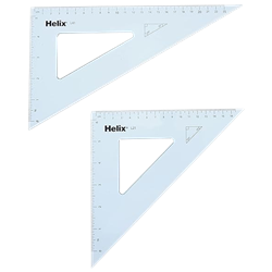 Triangle Student 10" 45 and 60 Degree