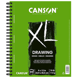 Canson CL Drawing Pad 9x12 Side Wire Bound 60 Sheets