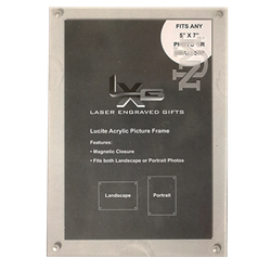 LXG Clear View Acrylic Frame 5x7 UNM Interlocking