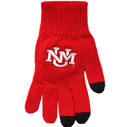 Glove U Log Itext UNM Knit Smart Touch Red