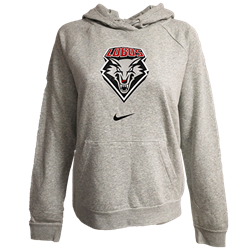 Women's Nike Hoodie BCS Varsity Fleece UNM Gray