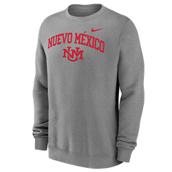 Men's Nike Crew BCS Club Fleece UNM Dark Heather